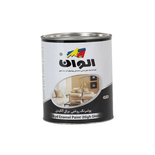 پوشرنگ روغنی براق آلکیدی مشکی (ربعی)